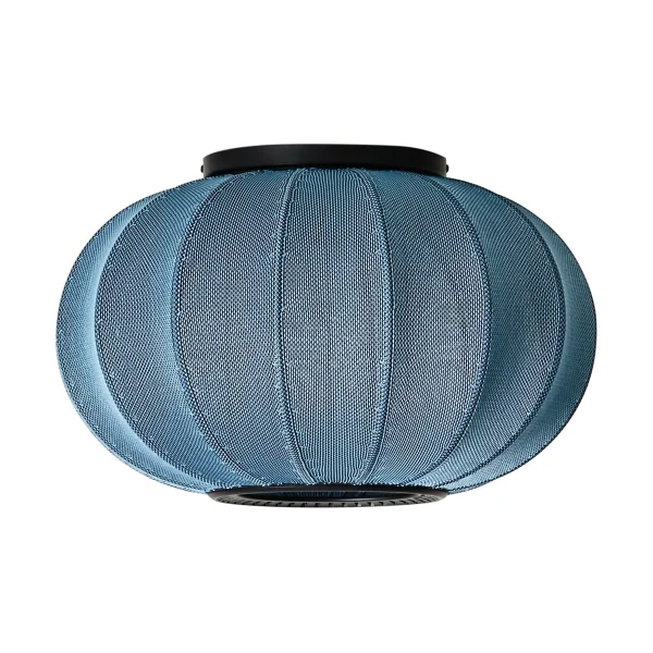 Made By Hand Lampe murale/plafonnier Knit-Wit 45 Oval Blue stone