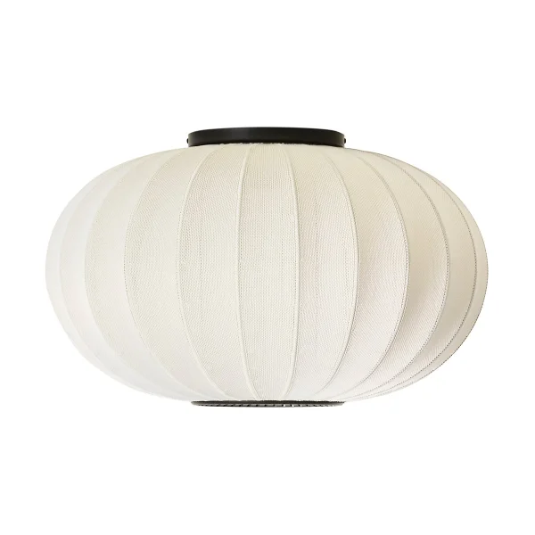 Made By Hand Lampe murale/plafonnier Knit-Wit 57 Oval Pearl white