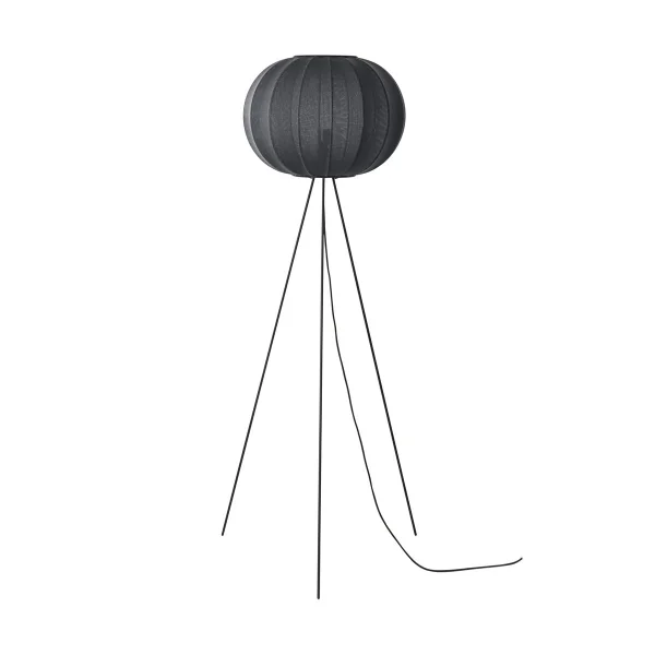 Made By Hand Lampe sur pied Knit-Wit 45 Round High Black