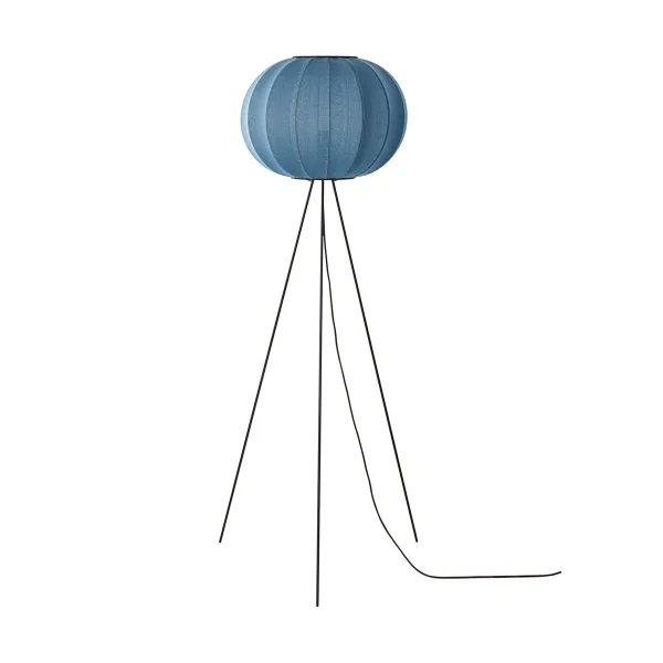 Made By Hand Lampe sur pied Knit-Wit 45 Round High Blue stone