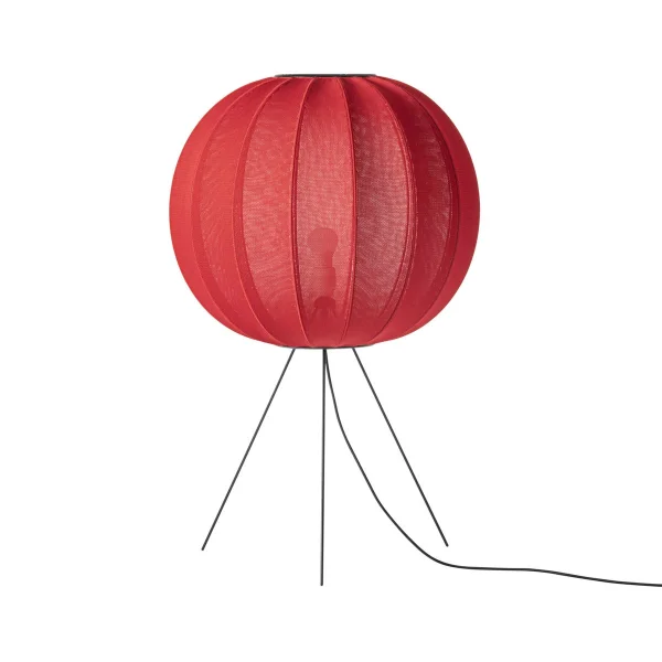 Made By Hand Lampe sur pied Knit-Wit 60 Round Medium Maple red