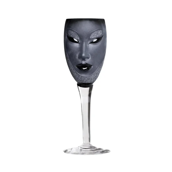 Målerås Glasbruk Verre à vin Electra noir