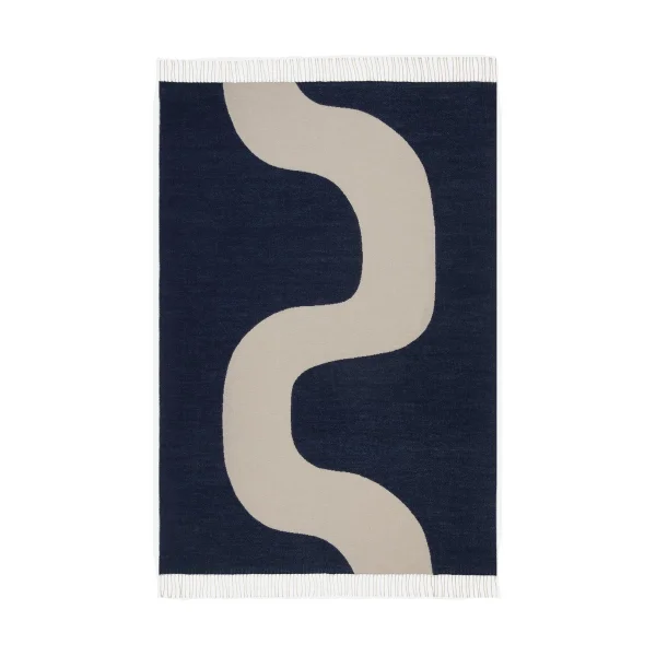 Marimekko Couverture Seireeni 130x180 cm Off white-dark blue