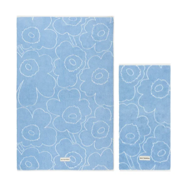 Marimekko Ensemble de serviettes Piirto Unikko 2 pièces Bleu