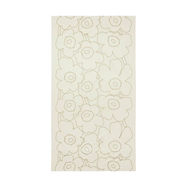 Marimekko Nappe Piirto Unikko 135x250 cm Linen- gold