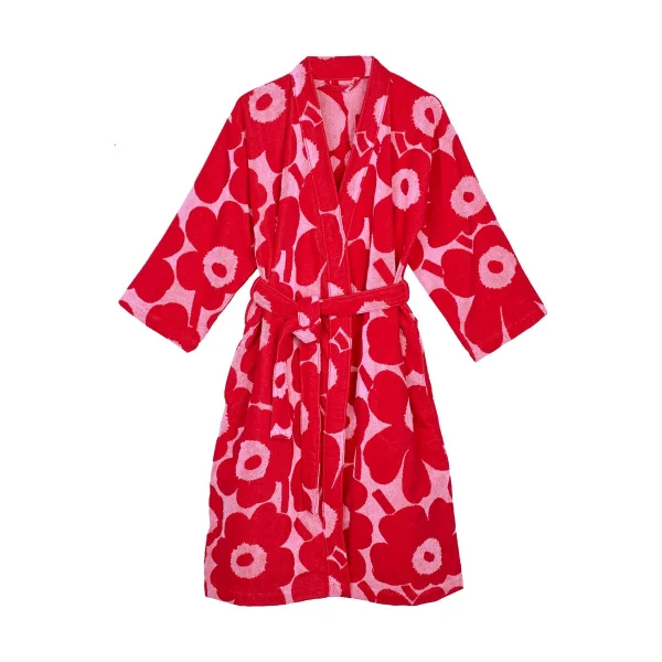 Marimekko Peignoir Unikko Rouge, L