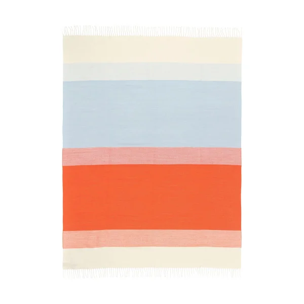 Marimekko Plaid Hennika 120x180 cm Orange-white-Light blue