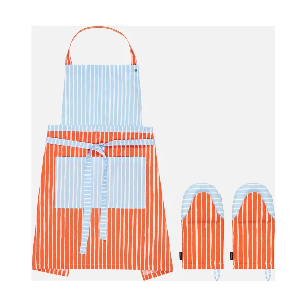 Marimekko Set de textiles Piccolo 3 pièces White-tomato red-light blue