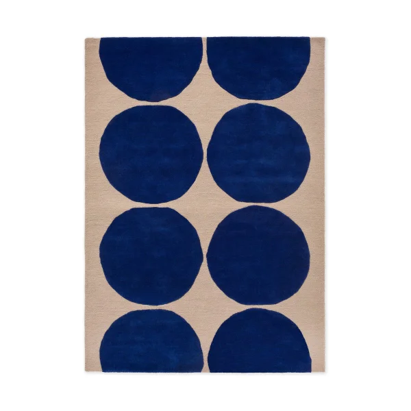 Marimekko Tapis en laine Isot Kivet Blue, 140x200 cm