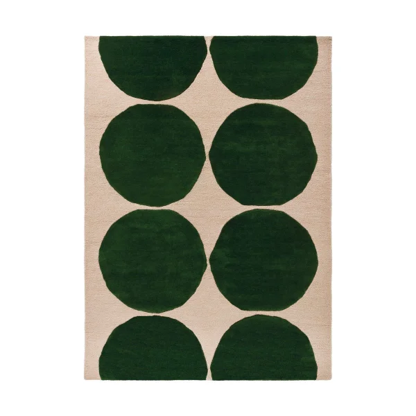 Marimekko Tapis en laine Isot Kivet Green, 140x200 cm