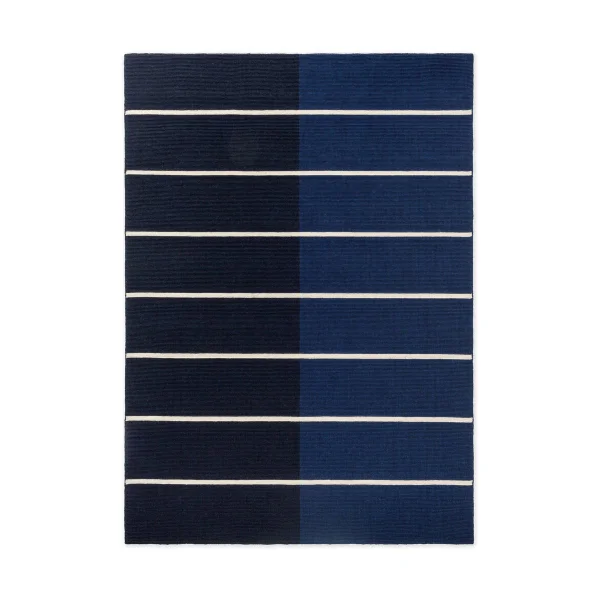 Marimekko Tapis en laine Tiibet Deep Blue, 140x200 cm