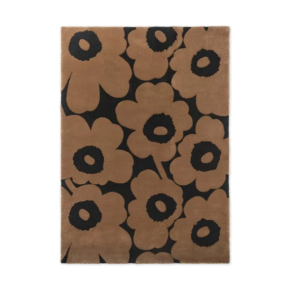 Marimekko Tapis en laine Unikko Beige, 140x200 cm