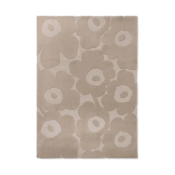 Marimekko Tapis en laine Unikko Light Beige, 140x200 cm