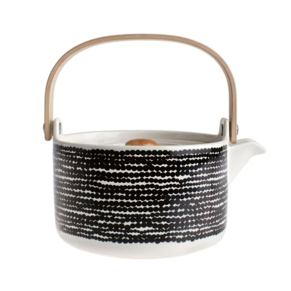 Marimekko Théière Räsymatto 70 cl Noir-blanc