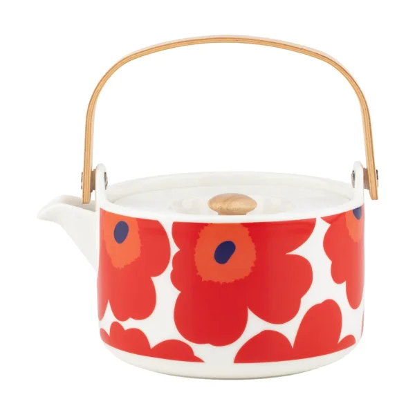 Marimekko Théière Unikko 0,7 l White-red-blue
