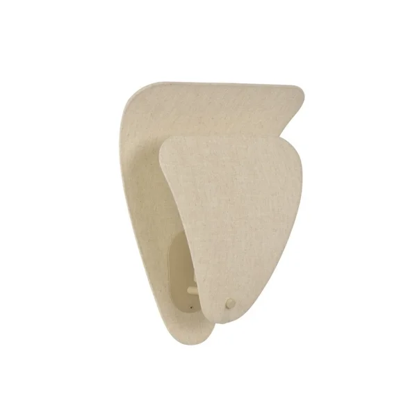 MARKET SET - Applique murale Coquillage couleur crème 33 cm lin