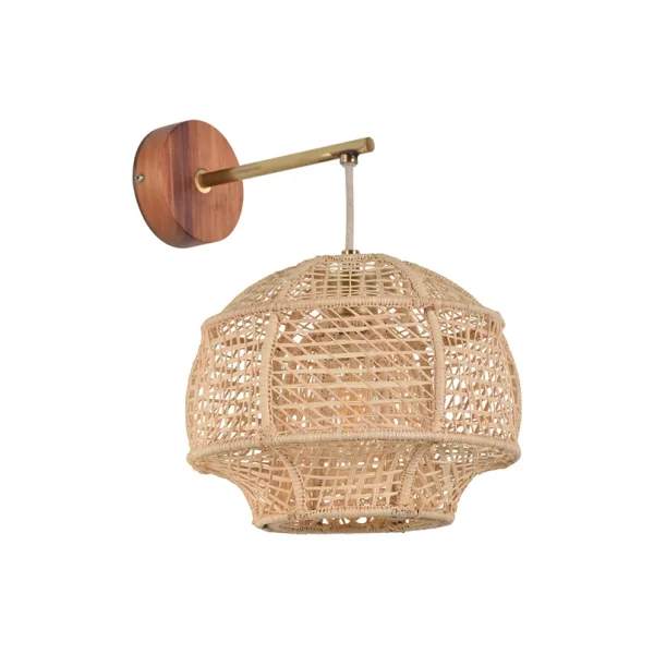MARKET SET - Applique murale Odyssée en fibre de palmier Ø28cm