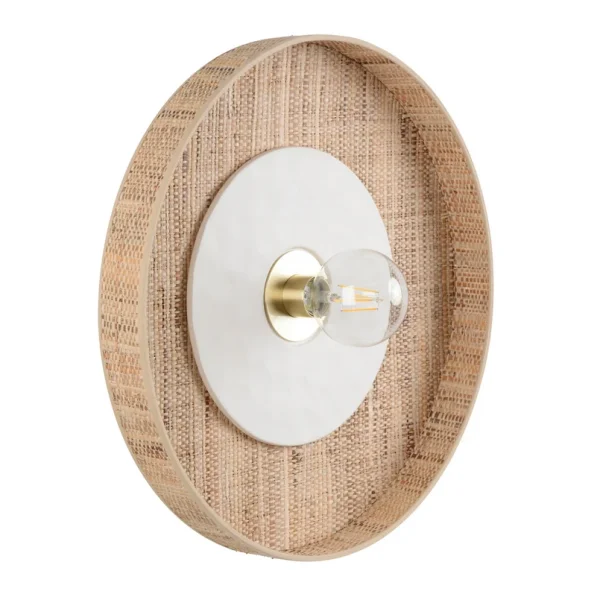 MARKET SET - Applique murale Portinatx blanche, Ø50cm