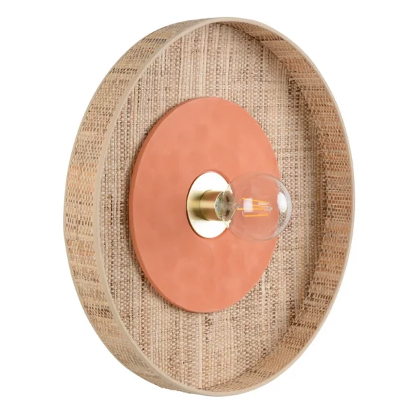 MARKET SET - Applique murale Portinatx en terre cuite, Ø50cm