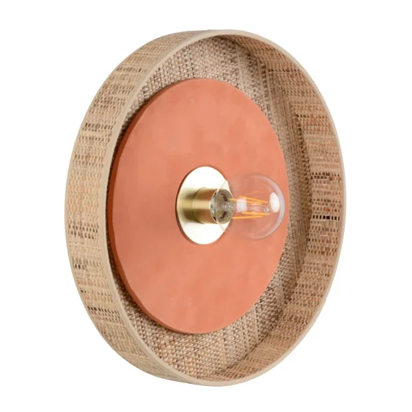 MARKET SET - Applique murale Portinatx terre cuite, Ø40cm