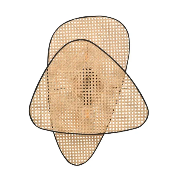 MARKET SET - Applique murale Screen, hauteur 77 cm, naturel, rotin