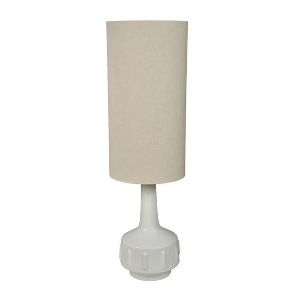 MARKET SET - Lampadaire Jimmy blanc/beige, hauteur 121 cm