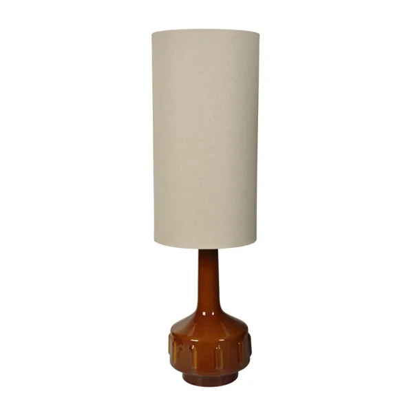 MARKET SET - Lampadaire Jimmy marron/beige, hauteur 121 cm