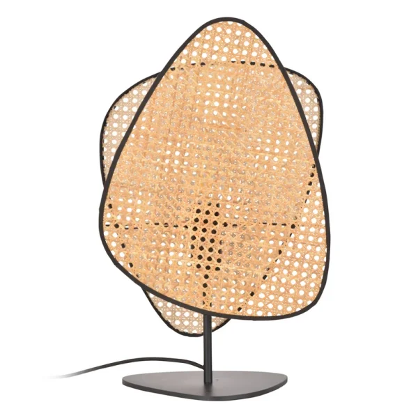 MARKET SET - lampe à poser Screen, naturel, rotin, hauteur 51 cm