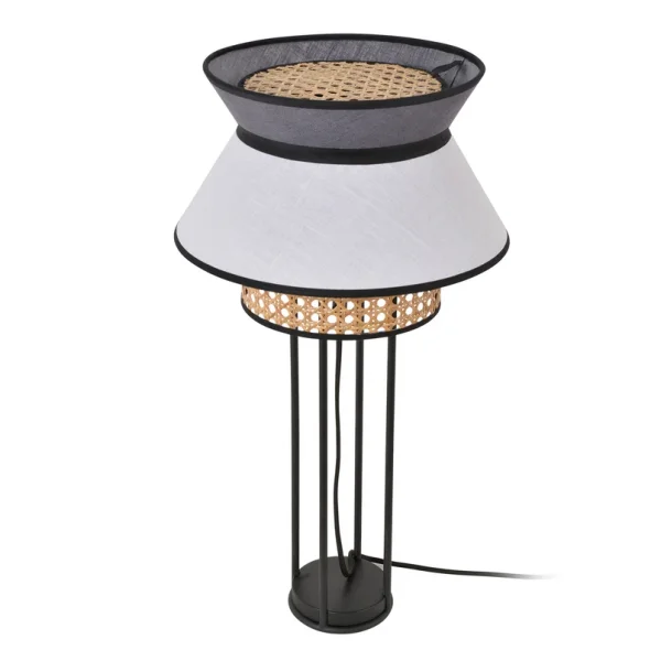 MARKET SET - lampe à poser Singapour DBL, blanc/gris