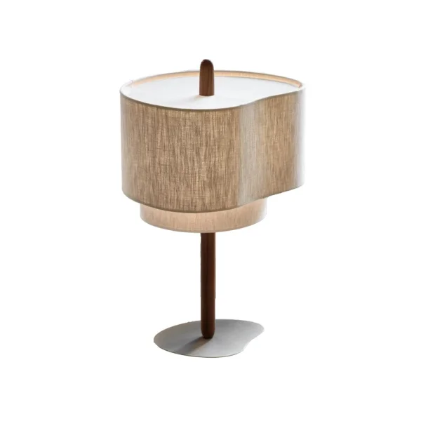 MARKET SET - Lampe de table textile Pebble, crème