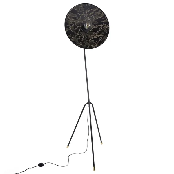 MARKET SET - Lampe sur pied Gatsby kumo noir