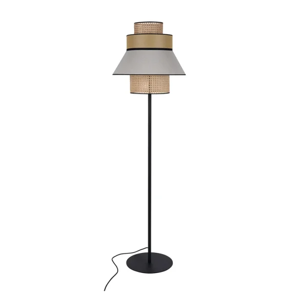 MARKET SET - Lampe sur pied Singapour, sable/miel
