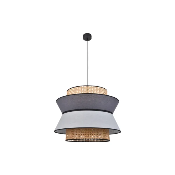 MARKET SET - Pendentif Singapour XL, gris clair/anthracite