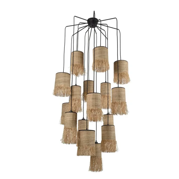 MARKET SET - Suspension Formentera Ø 70 cm fibres 16 brins