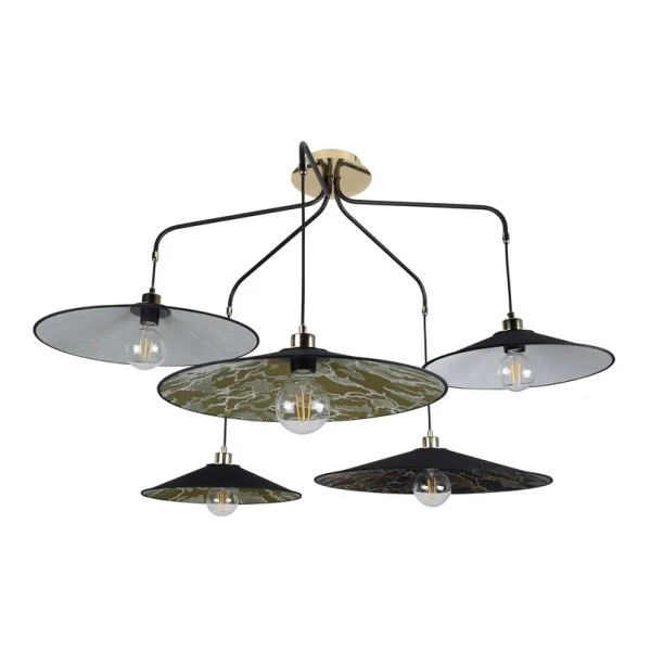 MARKET SET - Suspension Gatsby à 5 lampes multicolore