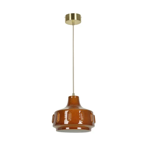 MARKET SET - Suspension Jimmy Ø 25 cm, céramique marron