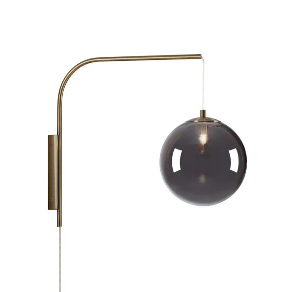 Markslöjd - Dione Applique Murale Smoke/Antique Brass