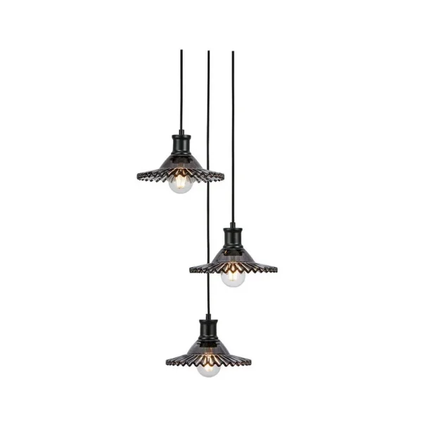 Markslöjd - Novia 3 Suspension Black/Smoke