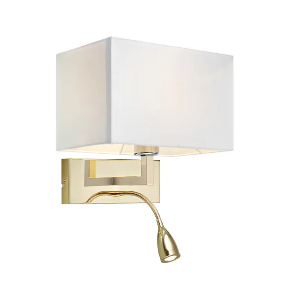Markslöjd - Savoy 2 Applique Murale Brass/White