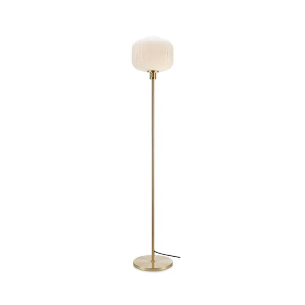 Markslöjd - Sober Lampadaire Brushed Brass/White