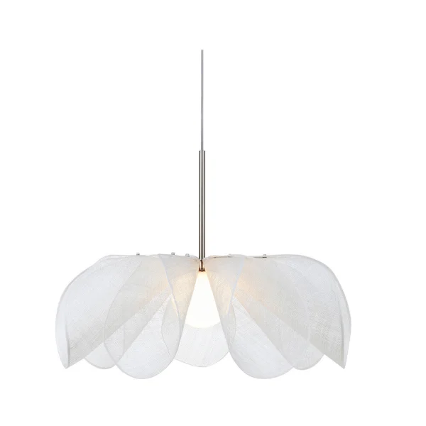 Markslöjd - Styrka Suspension Ø75 Satin Nickel/Blanc