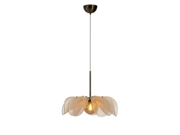 Markslöjd - Suspension Styrka Ø63 Beige/Laiton antique/Ambre