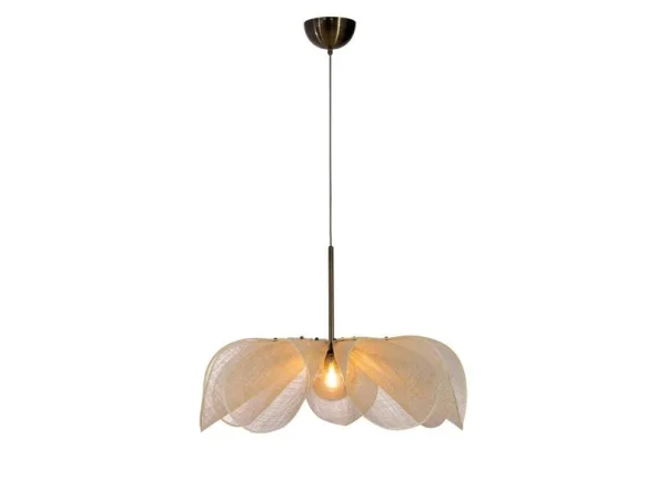 Markslöjd - Suspension Styrka Ø75 Beige/Laiton antique/Ambre