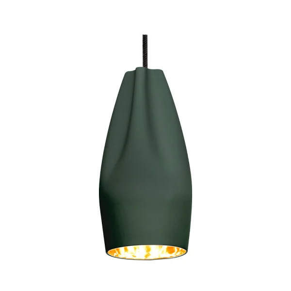 Marset - Pleat Box 13 LED Suspension Sombre Vert/Or