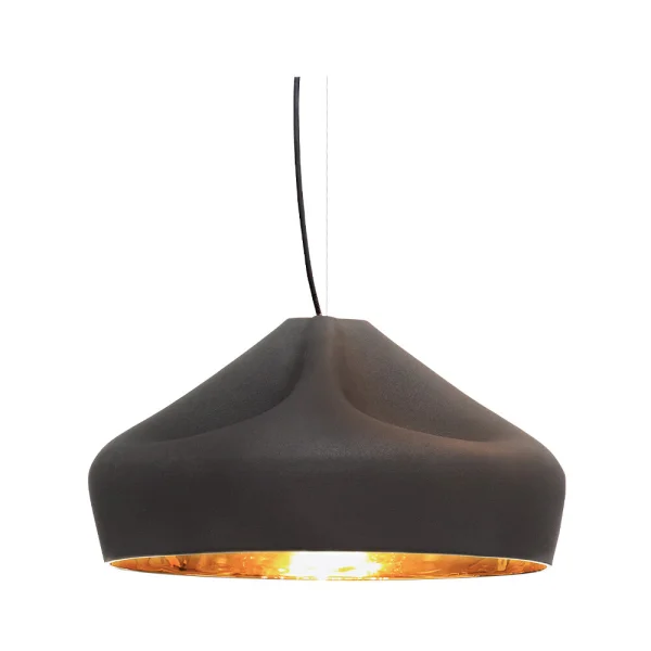 Marset - Pleat Box 47 LED Suspension Noir/Or