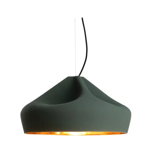 Marset - Pleat Box 47 LED Suspension Sombre Vert/Or