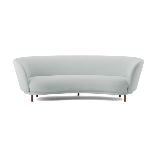 Massproductions Canapé Dandy 3 places Walnut-Linara 253 Swedish Grey