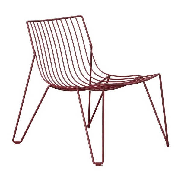 Massproductions Chaise longue Tio easy chair Wine Red