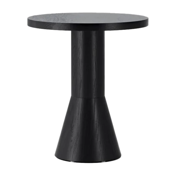 Massproductions Table Draft Ø50 cm Frêne teinté noir