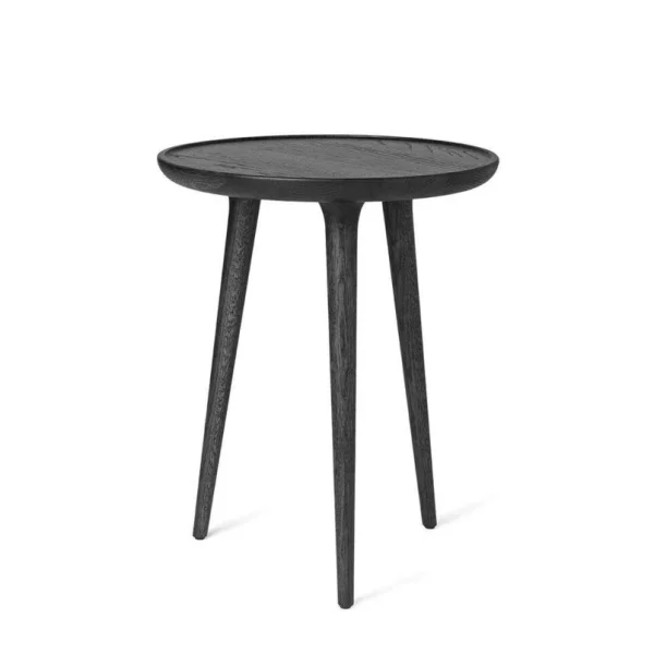 MATER - Accent Table D'appoint Black Stained Oak Medium Ø45